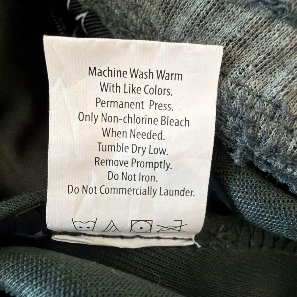 Burnside Men's Sz L Performance Jogger Pants Olive Green Army Zip Pocket BG8531 - Picture 11 of 16